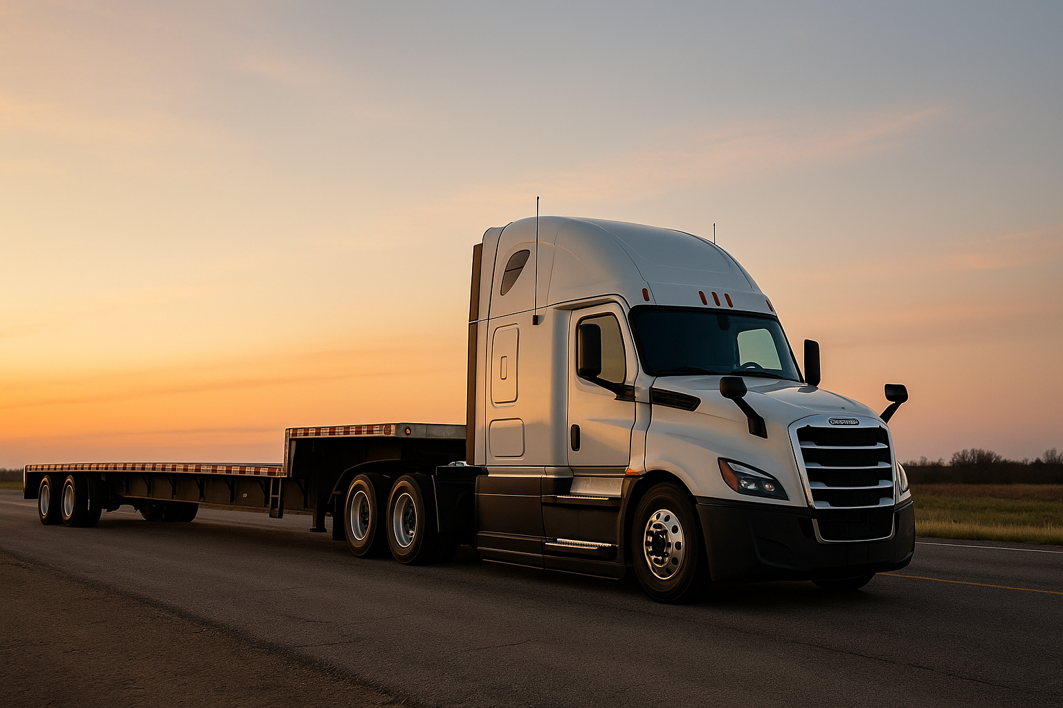 Freightliner with 53’ stepdeck